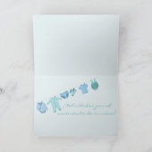 Baby Boy Spanish Herzlichen Glückwunsch Karte (Innenseite)