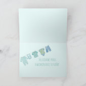 Baby Boy Spanish Herzlichen Glückwunsch Karte (Innenseite)