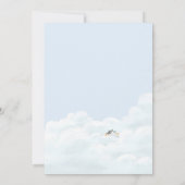 Baby Boy Special Delivery Stork Baby Dusche Einladung (Rückseite)