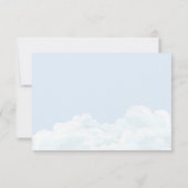 Baby Boy "Special Delivery" Stork Baby Shower Dankeskarte (Rückseite)