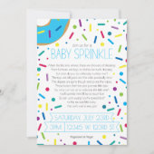 Baby Boy Sprinkle Einladung (Vorderseite)