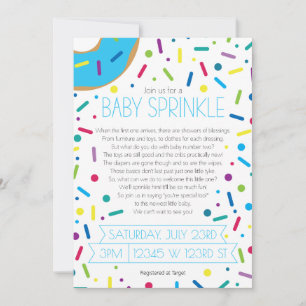 Baby Boy Sprinkle Einladung