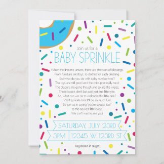 Baby Boy Sprinkle Einladung