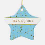 Baby Boy Star Ornament (Vorne)