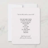 Baby Boy Taufe Einladung (Rückseite)