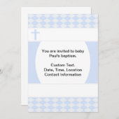 Baby Boy Taufe Einladung (Vorne/Hinten)