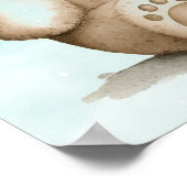 Baby Boy Teddy Bear Basket of Toys Poster (Ecke)