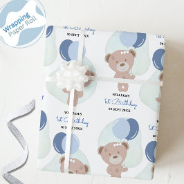 Baby Boy Teddy Bear Geschenkpapier