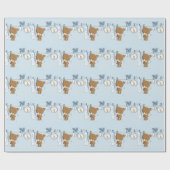 Baby Boy Teddy Bear Geschenkpapier (Flach)