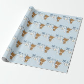 Baby Boy Teddy Bear Geschenkpapier (Ungerollt)
