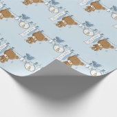 Baby Boy Teddy Bear Geschenkpapier (Ecke)