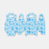 Baby Boy Things Pattern Blue Geschenkschachtel (Ungefaltet)