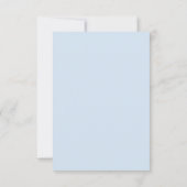 Baby Boy Transportwagen Kinderdusche Dankeskarte (Rückseite)