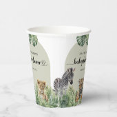 Baby Boy Tropical Jungle Safari Animals Dusche Pappbecher (Rechts)