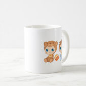 Baby Boy Twins Bear Jumpsuit Kaffeetasse (VorderseiteRechts)