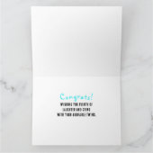 Baby Boy Twins Glückwunschs Karte (Innenseite)