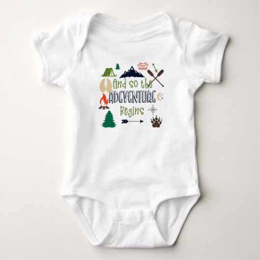 Baby Boy und so beginnt das Abenteuer Strampler (Vorderseite)