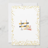 Baby Boy Under Construction Baby Shower Einladung (Rückseite)