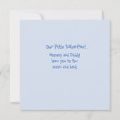 Baby Boy Valentine Karte (Rückseite)