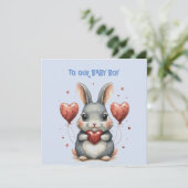 Baby Boy Valentine Karte (Stehend Vorderseite)