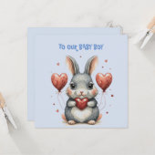 Baby Boy Valentine Karte (Vorderseite/Rückseite Beispiel)