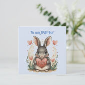 Baby Boy Valentine Karte (Stehend Vorderseite)