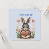 Baby Boy Valentine Karte (Vorderseite/Rückseite Beispiel)