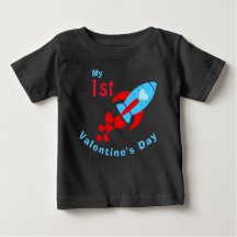 Baby Boy Valentine's Day Niedlich Heart Rocket