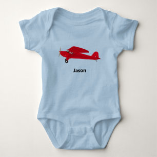 Baby Boy Vintage-Flugzeug Bodysuits Einteiler