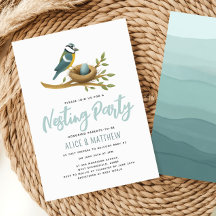 Baby Boy Watercolor Ei Nesting Party