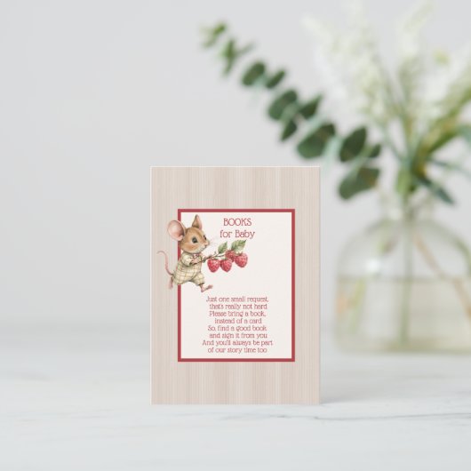 Baby Boy Woodland Animal Books for Baby Begleitkarte (Stehend Vorderseite)