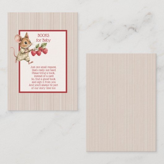 Baby Boy Woodland Animal Books for Baby Begleitkarte (Vorne/Hinten)