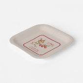 Baby Boy Woodland Animal Shower Pappteller (Gewinkelt)