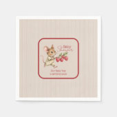 Baby Boy Woodland Animal Shower Serviette (Vorderseite)