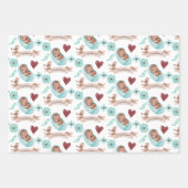 Baby Boy Wrapping Paper Flat Sheet Set 3 Geschenkpapier Set (Vorderseite)