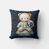 Baby Boy Zimmer Kissen mit Astronaut Teddy Bear (Vorderseite)