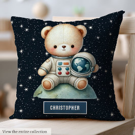 Baby Boy Zimmer Kissen mit Astronaut Teddy Bear