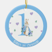 Baby Boy's 1. Weihnachts-Foto Dekoration Rabbit (Vorne)