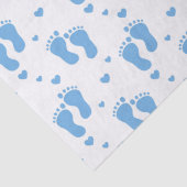 Baby Boys Blue Füß Papierpapier Seidenpapier (Detail)