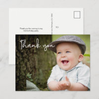Baby Boys erster Geburtstag Danke Foto
