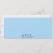 Baby Boy's erstes Geburtstag Jahr Einladung (Rückseite)