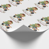 Baby Boy's erstes Weihnachtsverpackungspapier Geschenkpapier (Ecke)