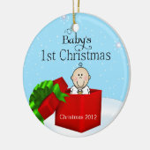 Baby Boy's First Christmas Ornament (Links)