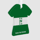 Baby Boy's First Christmas Ornament (Vorderseite)