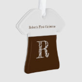 Baby Boy's First Christmas Ornament (Vorderseite)