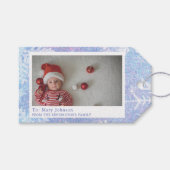 Baby Boy's First Christmas Personalisierte Geschen Geschenkanhänger (Vorderseite (Horizontal))