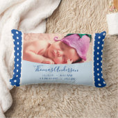 Baby Boys mit Geburtsstaten und Foto Lendenkissen (Decke)