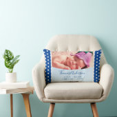 Baby Boys mit Geburtsstaten und Foto Lendenkissen (Stuhl )