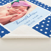 Baby Boys mit Geburtsstaten und Foto Sherpadecke (3/4)