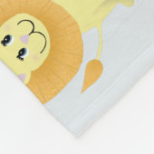 Baby Boys Niedlich Blue Jungle Safari Milestone Fleecedecke (Ecke)